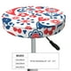 thumbnail image 4 of Balery Birds Flowers Fundas de asiento para taburete de bar redondo de tela de terciopelo ajustables que protegen de arañazos y manchas para sillas de 14 a 17 pulgadas.-14 inch, 4 of 7