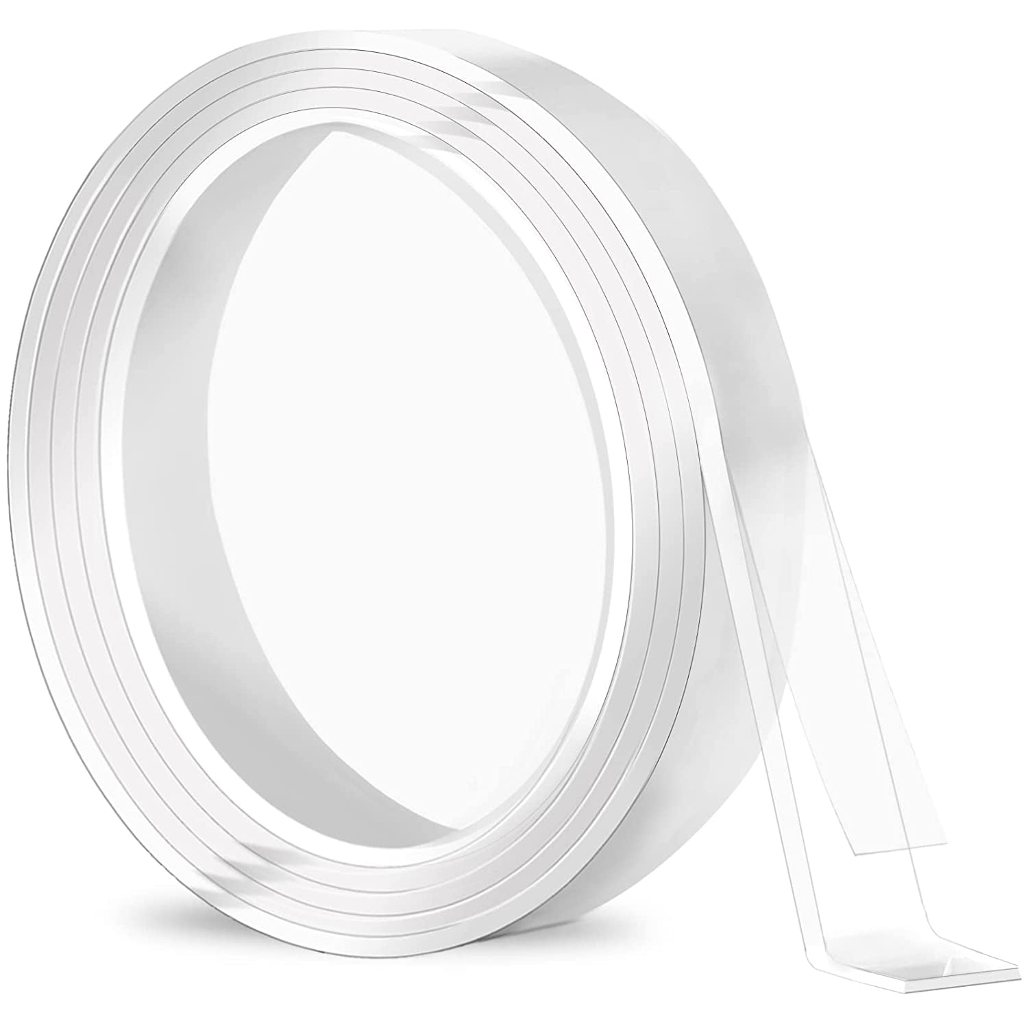 Double Sided Tape Heavy Duty, 3.28ft x 0.59in x 0.04in Clear Removable