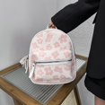 thumbnail image 2 of Retro Fashion Flower Backpacks Nylon Girl Small School Bag Rucksack (Pink), 2 of 10
