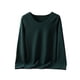 thumbnail image 1 of Minnieouse Ropa interior de fondo para mujer, lencería gruesa cálida para niñas, Tops de capa Base de cuello de manga larga de Color sólido de Ropa interior Verde negruzco L Minnieouse AP013747-04, 1 of 6