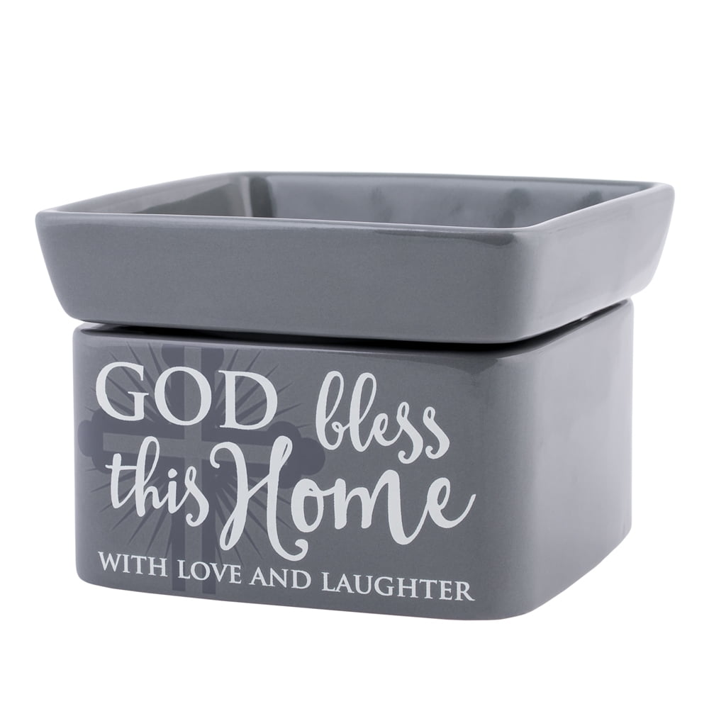 Elanze I Love You A Bushel and A Peck Stoneware Candle and Wax Tart Oil Warmer 