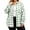 Green, variant on Women Plus Size Plaid Long Sleeve Shirt Button‑Down Loose Checkered Blouse with Chest Pocket Fall Casual Top Green L