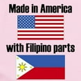 thumbnail image 2 of CafePress - Made In America With Filipino Parts Body Suit - Baby Light Bodysuit, Size Newborn - 24 Months, 2 of 4