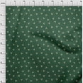 thumbnail image 4 of oneOone Cotton Cambric Green Fabric Christmas Quilting Supplies Print Sewing Fabric By The Yard 56 Inch Wide, 4 of 6