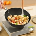 thumbnail image 5 of Non-stick Frying Pan for Flat Bottom Wok Iron Pots Kitchen Cookware 18-28CM, 5 of 10
