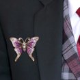 thumbnail image 4 of Qarigey Broche de mujer, alfileres de animales de diamantes de imitación, joyería de de boda de vacaciones Ropa, zapatos y accesorios Miscelánea Violeta Qarigey AP011297-01, 4 of 6