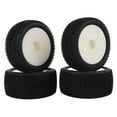 thumbnail image 1 of 1/10 Scale RC Off Road Tyres, 4pcs Rubber Tires Front Rear Tyres Compatible with ARRMA Raider 10 BLS MJX HYPER GO Wltoys Rlaarlo, 1 of 7