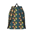 thumbnail image 7 of Easygd Blue Floral Canvas Backpack: Stylish, Lightweight, and Versatile with Large Capacity and Adjustable Straps –, 7 of 7