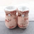 thumbnail image 2 of Povozer Warm Baby Boots Cozy Fleece Baby Booties Winter Snow Anti-Slip(Pink,12-18M), 2 of 6