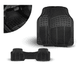 thumbnail image 1 of 1 Juego Tapetes 3pz Uso Rudo Auto Camioneta Universal Xtellar negro, 1 of 4