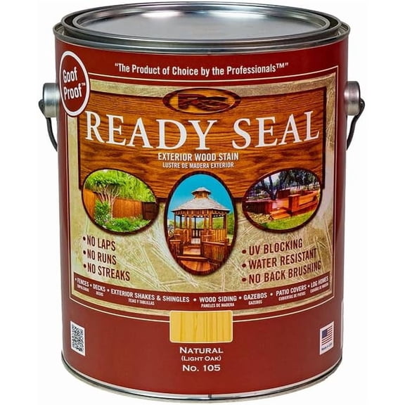 2-Pack of 1 gal Ready Seal 105 Natural (Light Oak) Exterior Stain & Sealer for Wood