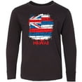 thumbnail image 3 of Inktastic Graffiti Hawaii State Flag Long Sleeve Youth T-Shirt, 3 of 5