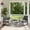 Gray, variant on WWR Rocking Patio Bistro Sets 3 Piece - All-Weather - Conversation Furniture Set, Wicker Rattan Outdoor Front Porch Chair for Balcony, Porch, Garden, Backyard, Poolside