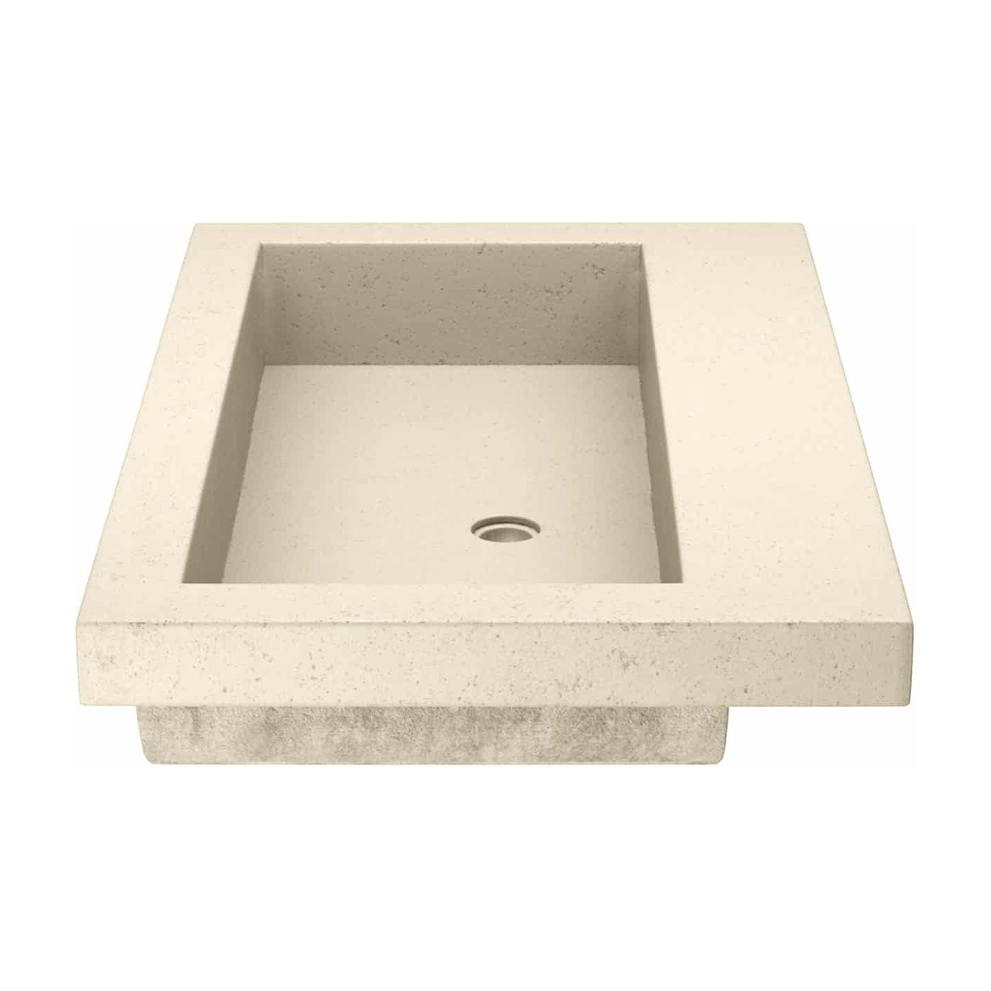 Native Trails NSL3019-SX Nativestone 30" Rectangular Concrete Drop In Bathroom Sink -