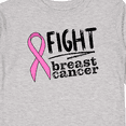 thumbnail image 4 of Inktastic Fight Breast Cancer Pink Ribbon Boys or Girls Long Sleeve Toddler T-Shirt, 4 of 5