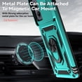 thumbnail image 3 of for Motorola Edge 2024 Case with Slide Camera Cover HD Screen Protector [Military Grade Drop Tested] Magnetic Ring Holder Kickstand Protective Phone Case for Motorola Moto Edge 2024, Mint, 3 of 17