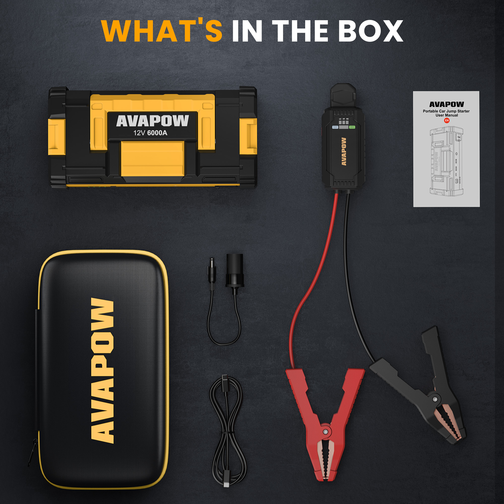 AVAPOW 6000A Portable Car Battery Jump Starter photo 8