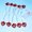 A, variant on Wovilon Red Heart Lantern Valentine's Day Light String Small Lantern Lights