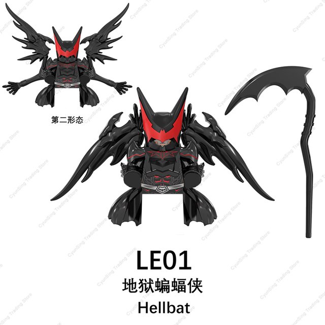 Figuras de acción de Ninja Evil Moro para niños, bloques de construcción, muñecas de mago, juguetes MOC, nuevo modelo de Anime