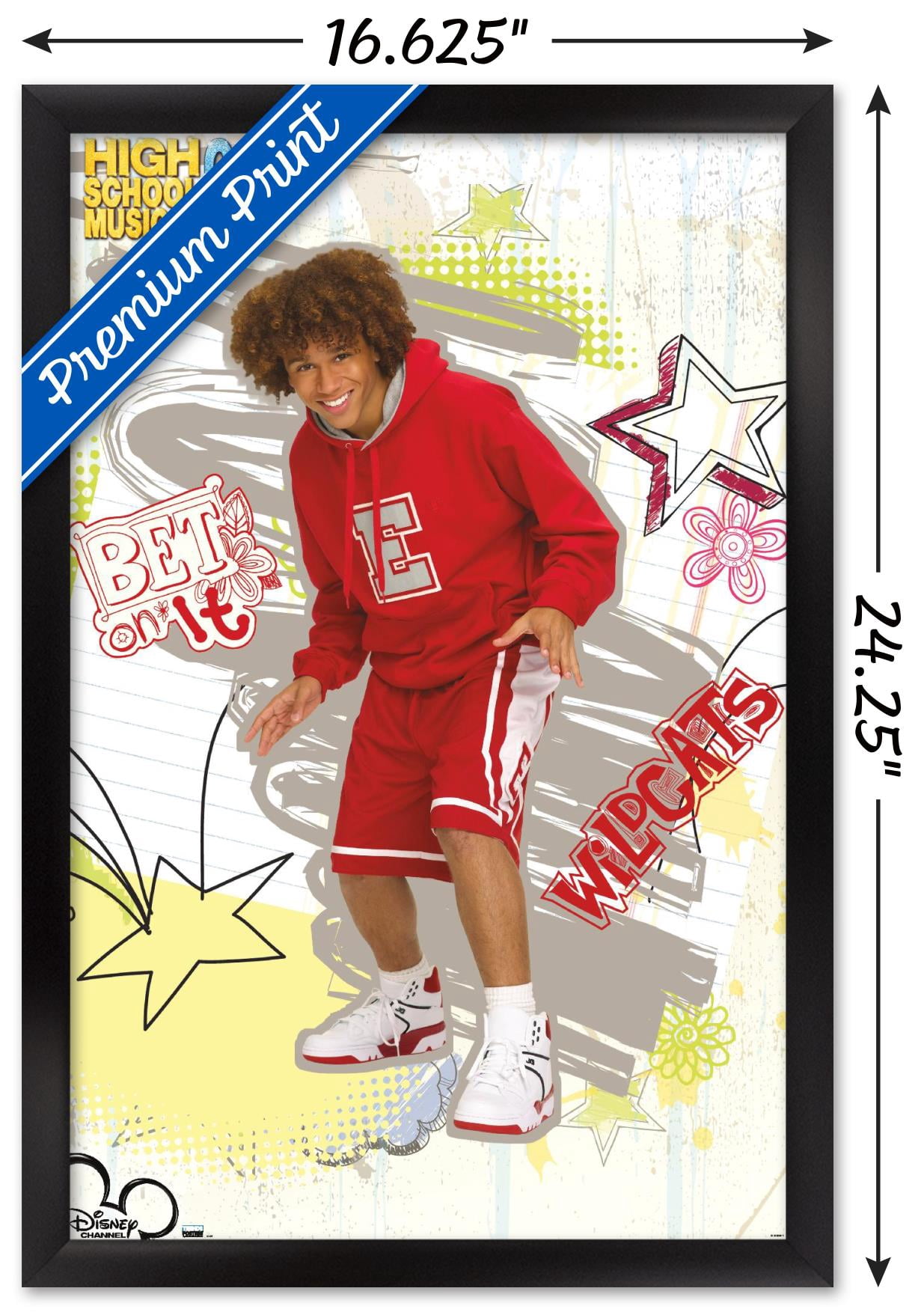 High School Musical 2 - Bet On It Wall Poster, 14.725" x 22.375" Framed