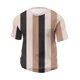 thumbnail image 3 of Ceisia Men's Summer Casual Slim Fit Crew Neck Short Sleeve T-Shirt Multi-Color Vertical Striped Waffle Knit Stretch Fabric Beige XXL Gifts, 3 of 6