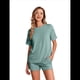thumbnail image 2 of Conjunto de Pijama de Corta para Mujer, Color Azul , Talla L, 2 of 8
