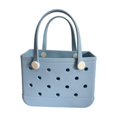 thumbnail image 1 of Bolsa de mano JIREST de goma pequeña para playa, impermeable, azul claro, 1 of 9