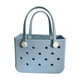 thumbnail image 1 of Bolsa de mano JIREST de goma pequeña para playa, impermeable, azul claro, 1 of 9