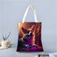 thumbnail image 2 of Corgi Bolso de tela con estampado de lienzo para mujer, bolsa de compras reutilizable y estética, con cremallera interior, regalo para mujer,38*45cm., 2 of 6