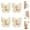Yellow, variant on 4 Pack Rotating Butterfly Adhesive Wall Hooks, Heavy Duty No-Drill 3-Prong Swivel Hangers with 270° Adjustable Wings, Strong Stick-On Organizer for Inner & Outer Corners, Bathroom, Kitchen & Entryway