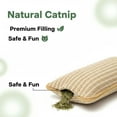 thumbnail image 3 of Interactive Catnip Chew Toy with 6000mg A+ Organic Catnips, Catnip Kicker Pillow Sisal, Indoor Kitten Scratching and Kicker Toys, Drives Bored Cats Crazy with Fun Interactive Chew, 3 of 6