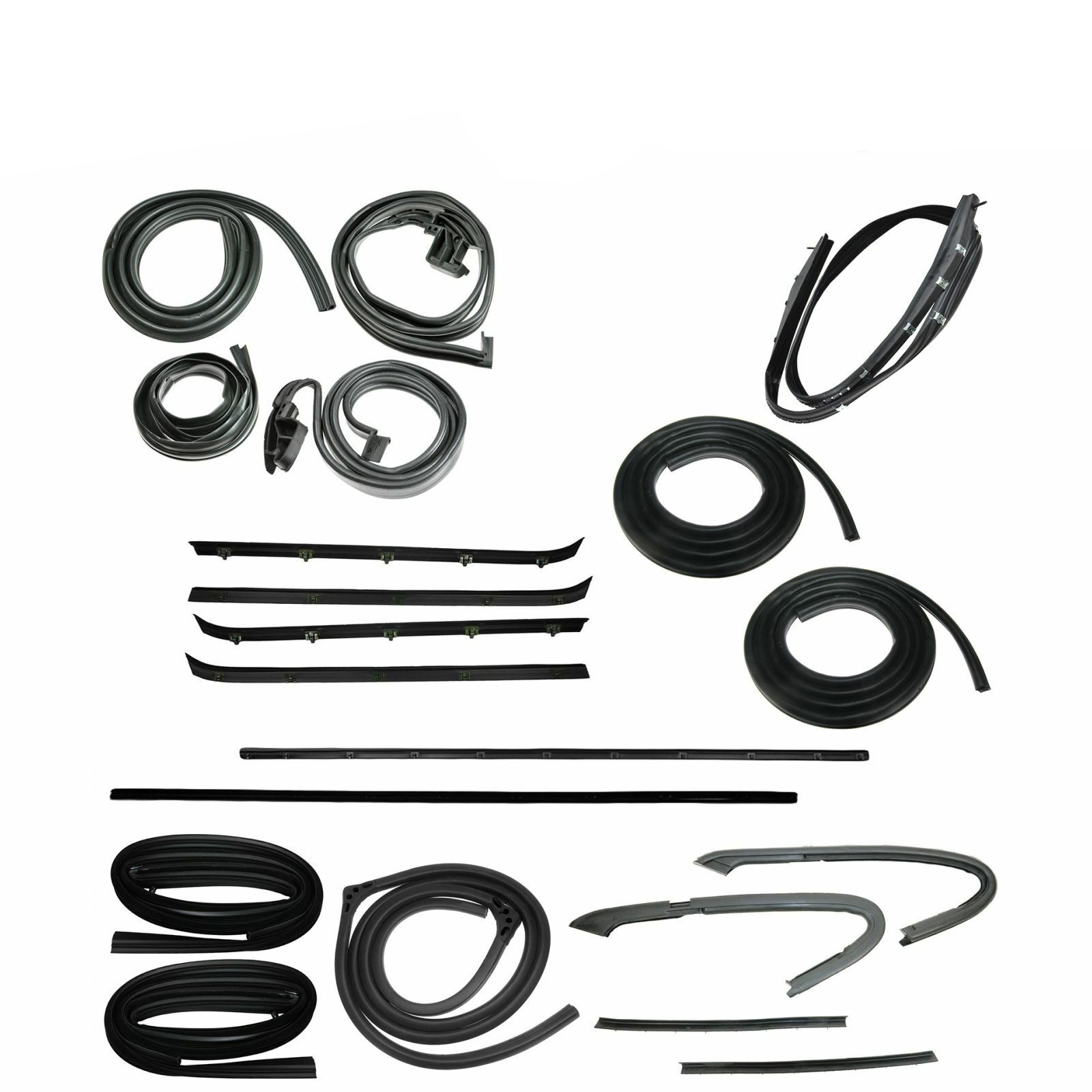18pc Complete Weatherstrip Kit For Blazer Jimmy K5 w/ Two Piece Vent
