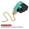 thumbnail image 5 of Uxcell 1.56'' Pull Chain Switch 3 Speed 4 Wire For Ceiling Fan Lamp Plastic Green Gold 2Pcs, 5 of 5