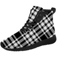 thumbnail image 5 of Aidianart Womens Plaid High Top Sneakers High Top Shoes Size 15.5, 5 of 5