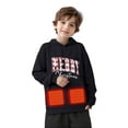 thumbnail image 2 of Sudadera con capucha para niñas y niños, con estampado navideño de invierno, con control de temperatura de tres velocidades, ropa calefactora, sudadera con capucha para niñas, 2 of 9
