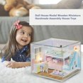 thumbnail image 4 of DIY Hut 3D Casa de muñecas de madera Kit de juguetes de montaje manual para niños Regalos de cumpleaños Sywqhk libre de BPA, 4 of 9