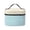 Blue, variant on Portable Canvas Lunch Bag,Waterproof Insulated Zipper Lunch Box with Handle,Leakproof Insulated Bin for Picnic,Beach,Camping,Work,Travel,Black