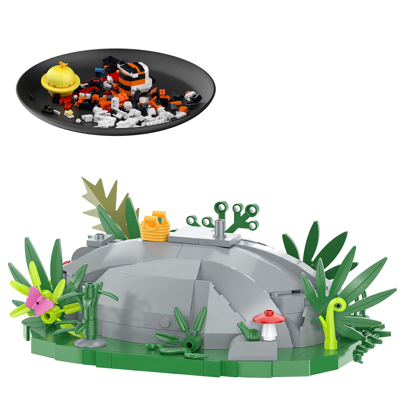 Calvin and Hobbes Adventure Building Blocks Set (427 PCS) – LEGO Compatible, Explorer Theme Toy | Collectible Decor Gift for Fans & Kids 8+