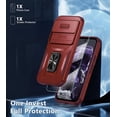thumbnail image 5 of KOMI for Google Pixel 9/9 Pro Case with Tempered Glass Screen Protector and Camera Lens Cover,Rotated Ring Stable Kickstand,Heavy Duty Shockproof Protective Phone Cover-Red, 5 of 7