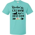 thumbnail image 3 of Inktastic Rockin' the Cat Mom and Aunt Life T-Shirt, 3 of 5