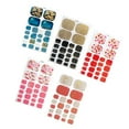 thumbnail image 4 of EeaseCA 5 Sheets Toe Nail Art Stickers Beautiful Toenail Sticker Exquisite Toenail Decals for Women Female Girls (Random Pattern), 4 of 7