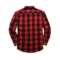 Mens & Boys Plaid Shirt Long Sleeve Button Down Shirts Regular Fit