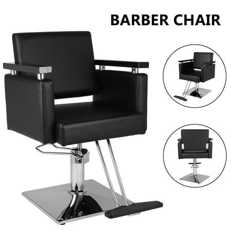 Zimtown Hydraulic Barber Chair, 360°Swivel Heavy Duty Beauty Salon Chair, with Footrest, Wooden Armrest, for Hair Cutting, (Best Barber Chairs In The World)