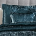 thumbnail image 2 of Turin 7 Piece Comforter Set Black King Riverbrook Home Turin Crinkled Velvet Comforter Collection Machine Wash, Spot Clean Royal Blue Twin Adult, Teen, 2 of 5