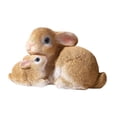 thumbnail image 4 of Luzkey Rabbit Statue Bunny Sculpture Collection Cute Easter Decoration Resin Rabbit Figurine for Living Room Porch Courtyard Outside Brown, 4 of 7