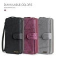 thumbnail image 3 of Magnetic Detachable Wallet Case for Galaxy S23 Ultra with Card Slot & Kickstand, PU Leather RFID Blocking Cover Support Wrist Strap Acrylic Mirror Full Body Protective Shell, Black, 3 of 10
