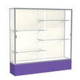 thumbnail image 4 of Waddell 376WB-BZ-KG Spirit 72 x 72 x 16 in. Kelly Green Base Floor Display Case with 6 ft. Length, White Back - Dark Bronze, 4 of 7