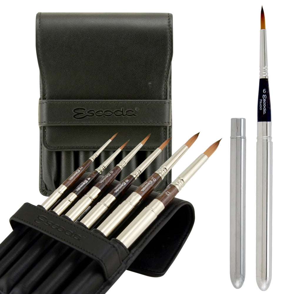 Escoda Brush 1468 Prado Travel Watercolor Brush Set of 6