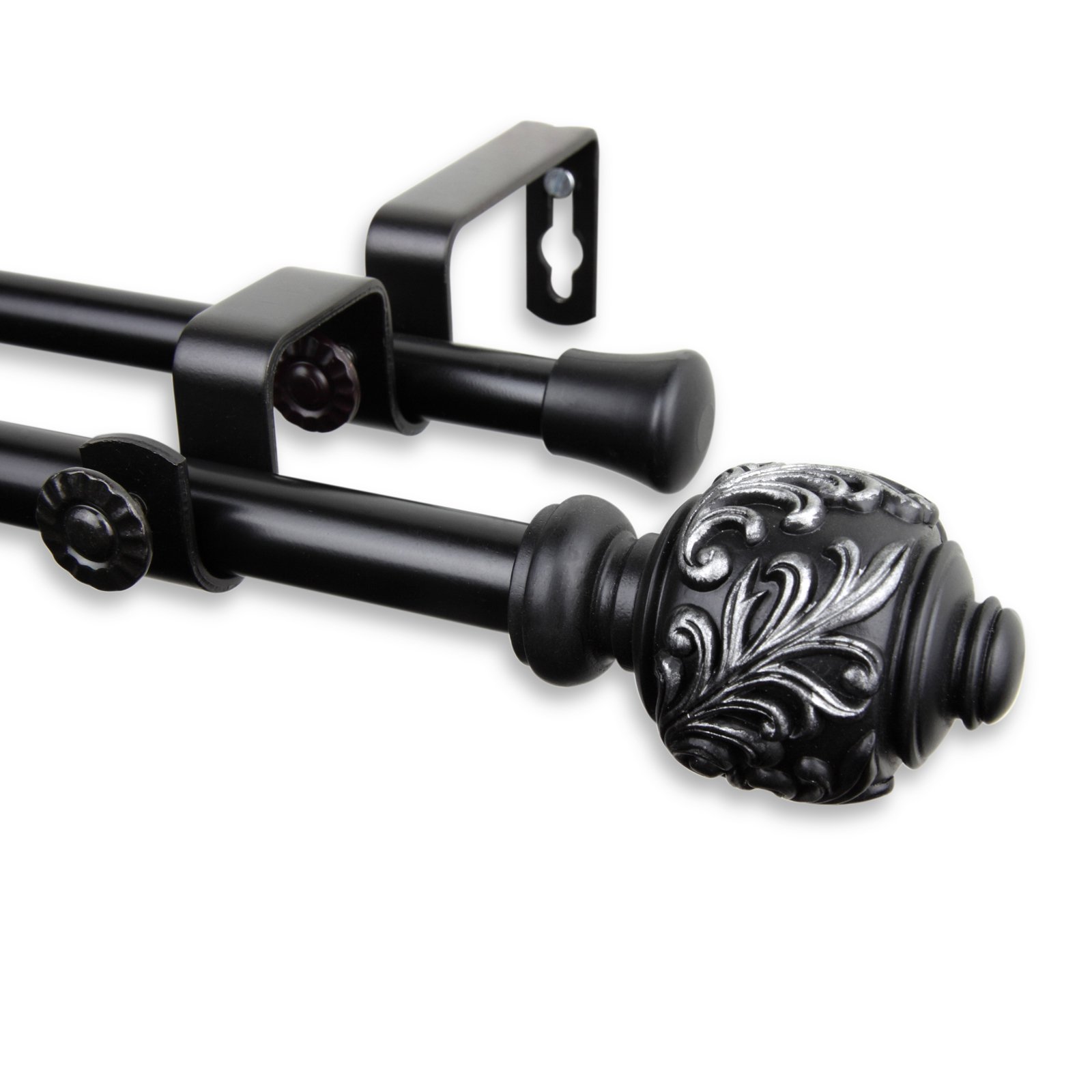 double curtain rod walmart