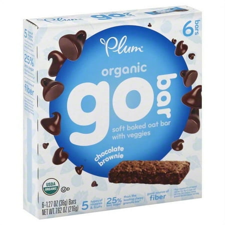 Plum Plum Go Bar, 6 ea